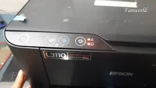 How to fix the epson l3110 printer flashing lights a the same time, error code 034004