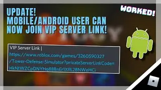 UPDATE! | How to Join VIP Server on any Device | Roblox