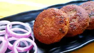 Chicken Shami Kabab/Kebab  - चिकन शमी कबाब { How to Make Chicken Shami Kebab }