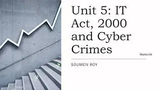 ITBG: Unit 5: IT Act, 2000 and Cyber Crimes | B.Com | Commerce | Calcutta University