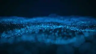 Deep Blue Particles | Abstract Visual Loop 