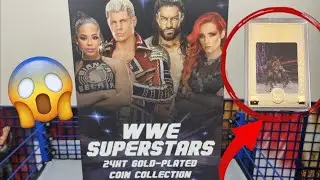WWE SUPERSTARS 24KT GOLD COIN COLLECTION CODY RHODES UNBOXING REVIEW !!