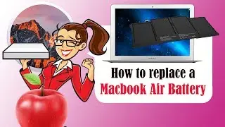 Mac Hacks - Apple Macbook Air DIY How to easily replace the battery - 2015