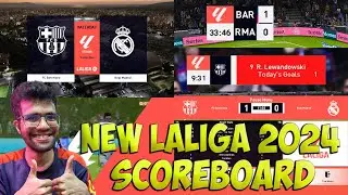 PES 2021 NEW LALIGA SCOREBOARD UPDATE 23-24