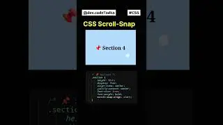 Master Smooth Scrolling with CSS Scroll-Snap! Web 