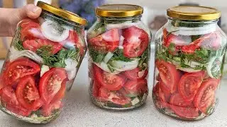 Сладкие ПОМИДОРЫ с луком! Лучший РЕЦЕПТ ПОМИДОРОВ на зиму! Как консервировать - ВСЕ СЕКРЕТЫ