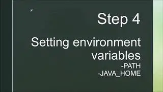 Java Pre-requisites - Part 1 - Installing JDK on Windows