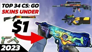 TOP 34 COOL LOOKING SKINS IN CSGO UNDER $1