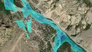 Potential outburst flood of the Upper Akkol lake