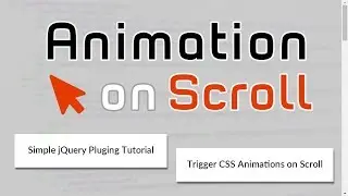 Animation On Scroll - Awesome Trigger CSS Animation on Scroll