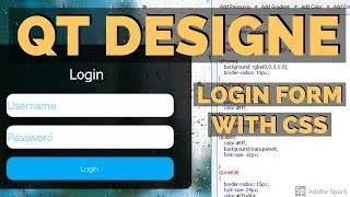 #02.2 Design login Form Qt and CSS with cotations