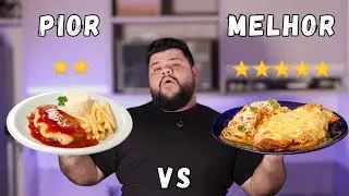 Filé à Parmegiana Melhor Avaliado vs Filé à Parmegiana Pior Avaliado