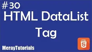 30 - HTML DataList Tag