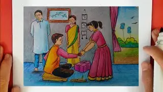 Raksha Bandhan special drawing | oil pastel drawing for beginners by @ArtBurnerr
