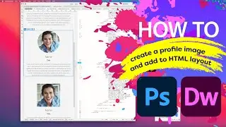 How to create a circle profile image for HTML using Adobe® Photoshop® and Adobe Dreamweaver®