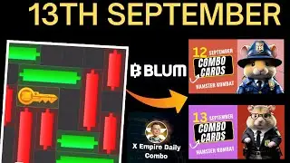 Hamster Kombat Today, 13th of September, Puzzle, Cipher, Combo Cards,  X Empire & Blum Tasks