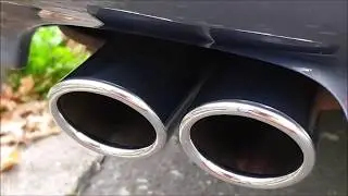 BMW E46 Chrome Exhaust Tips Retrofit / DIY / Install on a 325Ci