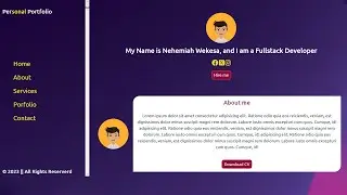 Build a Personal PORTFOLIO Website from Scratch with Django, HTML, CSS and JavaScript