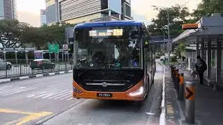NUS Internal Shuttle - Zhongtong LCK6126EVG N12 (PD788A) on NUS Bus A2 departing Bus Stop 18339