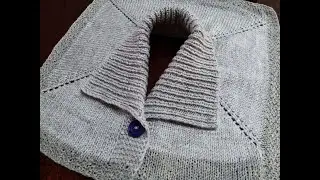 ВЯЗАНИЕ. ВОРОТНИК. KNITTING.  CARDIGAN WITH COLLAR. YAKALI ÖRGÜ HIRKA