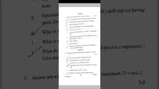 Bsc Digital electronics question paper | physics core-10 question paper