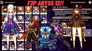 Ayaka & Hu Tao Destroy The Abyss 12! | F2P Showcase | Genshin Impact