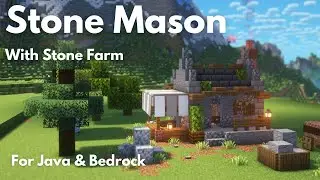 STONE MASON HOUSE & STONE FARM | Minecraft Tutorial | Java & Bedrock [1.21+]