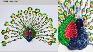 Clay Peacock Wall Hanging Craft | Clay Mural | 3d Mural Wall Art |Wall Decor | Wall hanging craft