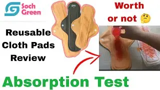 Soch Green Cloth Pads Review | Reusable Cloth Pads | Trying Cloth Pads for First Time**