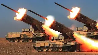 Horrible Attack ‼️ Russian TOS-1A Heavy Flamethrower System on Target: Thermobaric Bomb