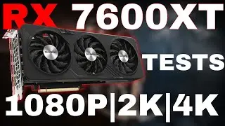 Ryzen 7 5700X + RX 7600 XT - Testes em 1080P | 2k | 4k
