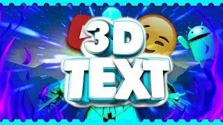 Как сделать 3D текст на андроид??