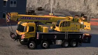With the IVECO crane truck to the opencast mine near Lyon