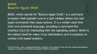 BASH - Bourne Again Shell