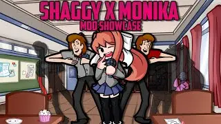 Shaggy x Monika [w/ Extra Keys] - Mod Showcase [Hard, God Difficulty] - Friday Night Funkin'