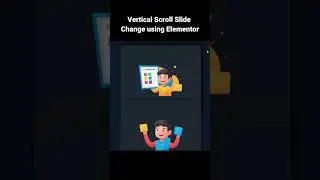 Vertical Scroll image slide change using Elementor 