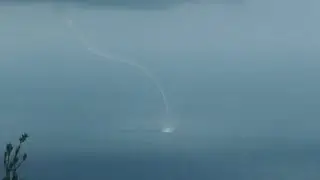 Tornado on sea bay in Haifa caught on camera