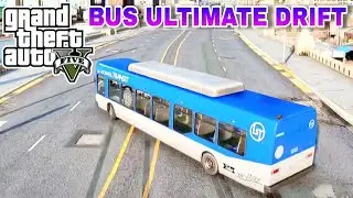 GTA 5 BUS | ULTIMATE DRIFTING CHALLENGE | HOW TO DOWNLOAD GTA 5 LINK IN DISCRIMINATION | #shorts