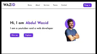 How to make a portfolio website using html and css||part-1
