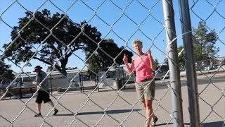 Kicked out of our own skatepark...bottle flip landed on D*ck