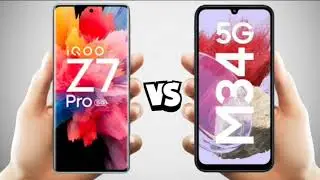 iqoo z7 pro 5g vs samsung m34 5g full comparison.