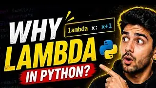 WHY use lambada in python? 