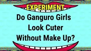 Ganguro Make Up Challenge: Are they cute without make-up??? | Raphael Japan