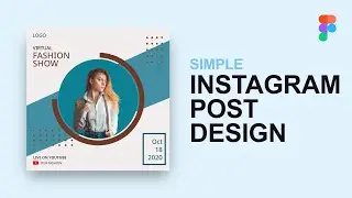 Simple Instagram Post Design #2 - Social Media Design - Figma Tutorial