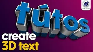 Cinema 4D: How to Create Dynamic 3D Text!
