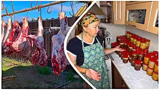 КАК ЖЕНЩИНА ЗАРАБАТЫВАЕТ В РУССКОЙ ДЕРЕВНЕ❓ЗАР*ЗАЛИ БЫКОВ ДЛЯ ВАС🥩