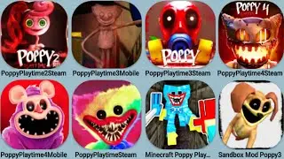Poppy Playtime 2 Steam, Poppy 3 Mobile, Poppy 3 Steam, Poppy 4 Steam, Poppy 4 Mobi, Sandbox Poppy3