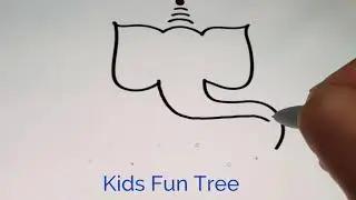 Ganesha Easy Drawing || How to draw Lord Ganesha drawing for Children step by step