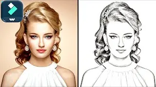 Turn Your Images into Drawing Sketch in Filmora 14 Easy!!