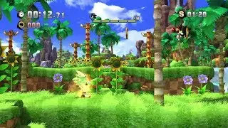 Forced Super Shadow in Green Hill Act 1 Challenge 1 Doppelganger Race!